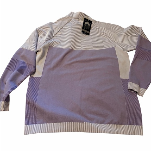 Levelwear Verse Crocus women's top-asymmetrical neck zip-front pocket zip-Large - Picture 9 of 11